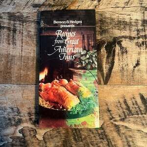 Benson & Hedges Recipes From Great American Inns Vintage Spiral Cookbook